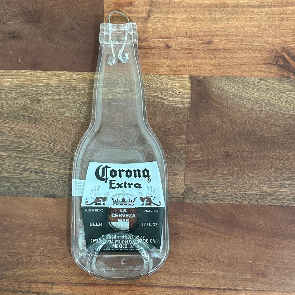 Pressed Corona Bottle with Wall Hanging Hook